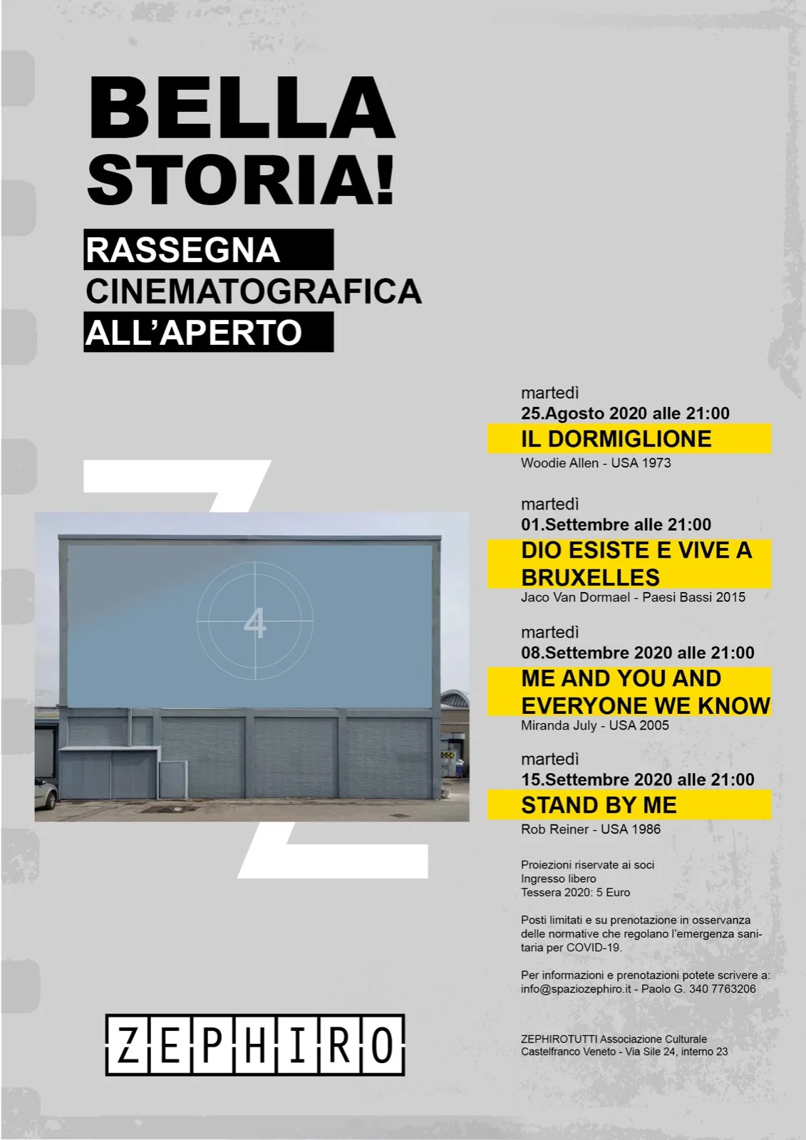 copertina Rassegna cinematografica