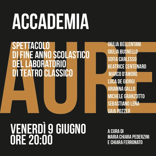 copertina AURE TEATRO