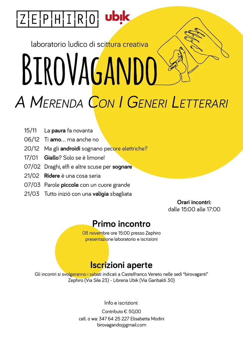 copertina Laboratorio di scrittura:Birovagando