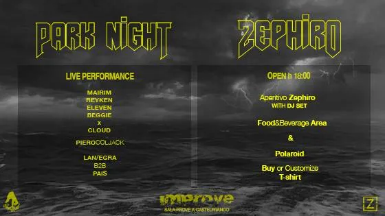 copertina Festa di Zephiro: Park Night